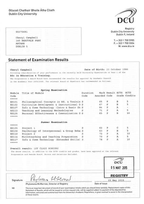 dcu results transcripts.